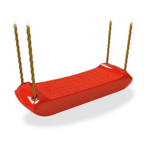 Kids red garden swing seat - red,