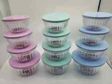 Set of 4 Stylish Plastic Bowl Set for Storage and Serving with Airtight Lids