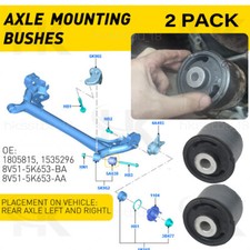 2 x REAR AXLE MOUNTING BUSHES