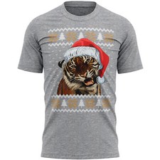 Christmas Tiger T Shirt Safari