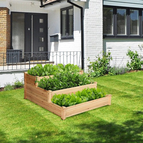 Tier raised wooden - 3,