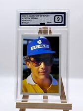 Mint Condition Graded 1987 Ayrton Senna Question of Sport Rookie Card PG 9 Set 