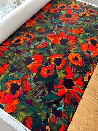 Helianthus fabric harlequin - fabric,