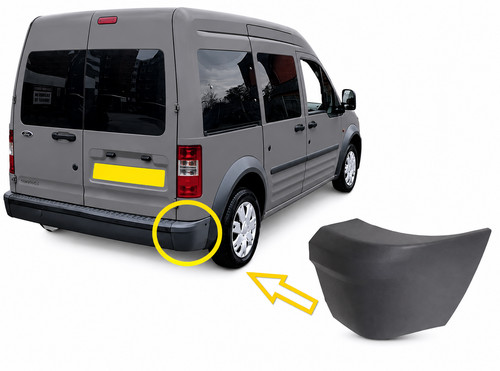 Rear bumper corner end cap - rear,