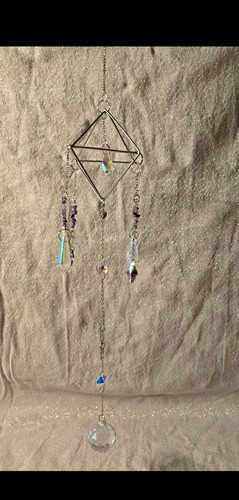 Metal glass hanging - metal,