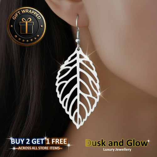Silver gold dangle drop - silver,