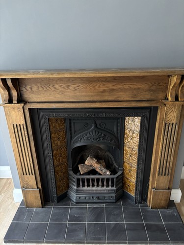 Solid oak fire surround - oak, /