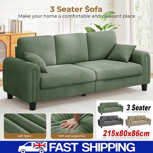 Seater sofa waffle fabric - 3,