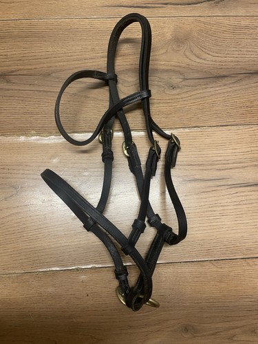 Black english leather filly - english,