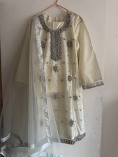 Ladies Off-White 3pc Shalwar