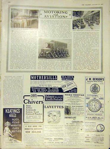 Old antique print aero - print, aero-engines