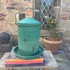 Vintage Bird Feeder Green