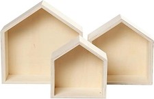 Creativ 100263 Set of 3 Wooden