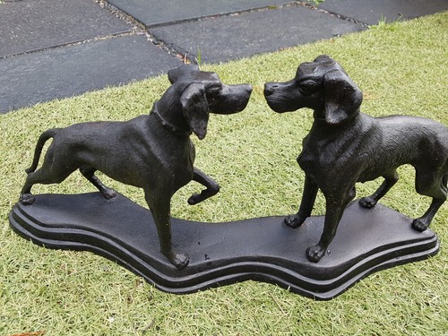 Vintage cast iron - cast, greyhound