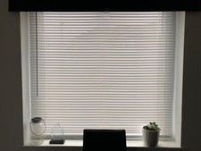 LICHTBLICK Venetian Blind in Brilliant White Slats 25mm Width 120cm Drop 160cm