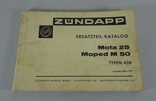 Parts Catalog/Spare Catalog Zündapp Moped 25 / M 50 Type 434 By 3/1975