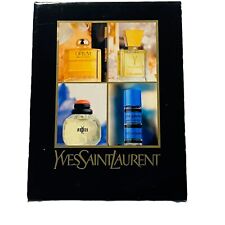 Vintage YSL Miniature Set 4 X Perfumes EdT Y, Opium,  Rive Gauche & Paris MINI