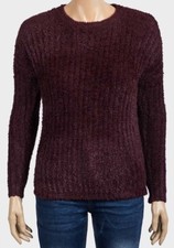LADIES SOFT CHENILLE JUMPER PULLOVER SWEATER UK SIZES  8-14