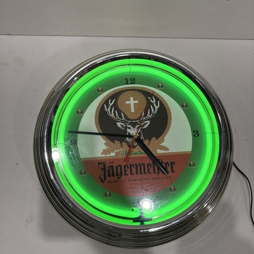 Vintage jagermeister neon sign - jagermeister,