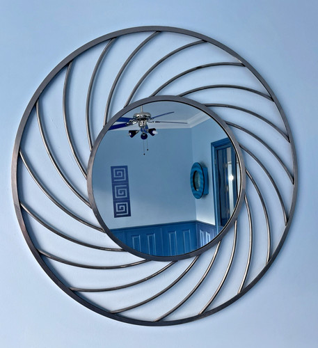 Round circle mirror spiral - circle,