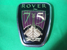 Genuine Rover 75 Front Car Badge Bonnet Emblem Logo 91mm x73mm