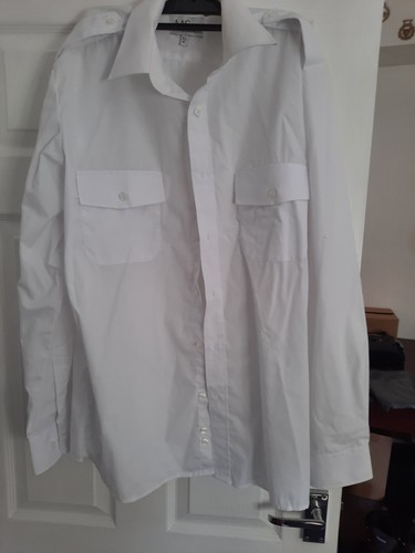 Mens white shirt size 5 - shirt, 16.5