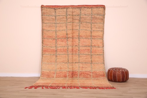 Peach vintage moroccan wool - vintage,