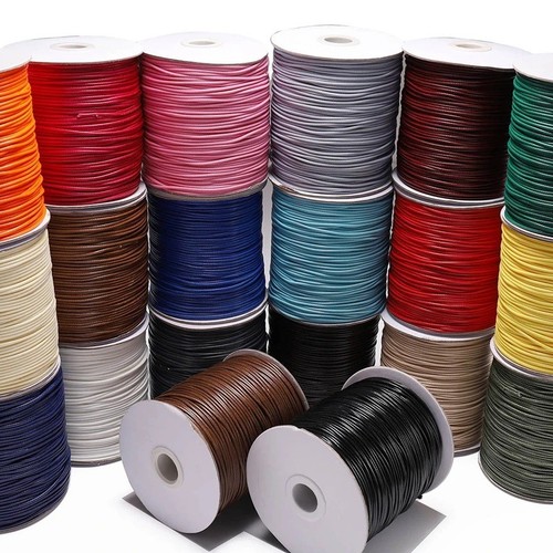 8mm 1mm waxed cotton - cotton, cord