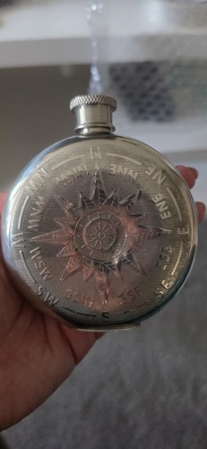 Pewter hip flask - hip,