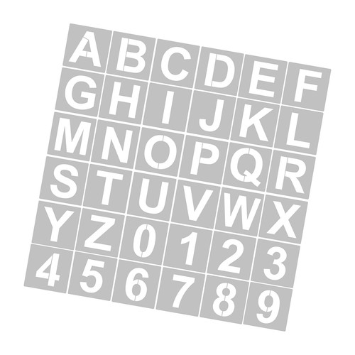 36pcs inch letter and - 36pcs, number