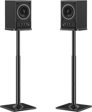 Bookshelf Speaker Stands Universal Adjustable Floor Mount Pair 72cm to 95cm UK
