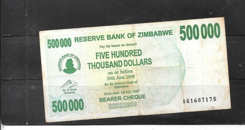 Zimbabwe 2008 500000 - zimbabwe,