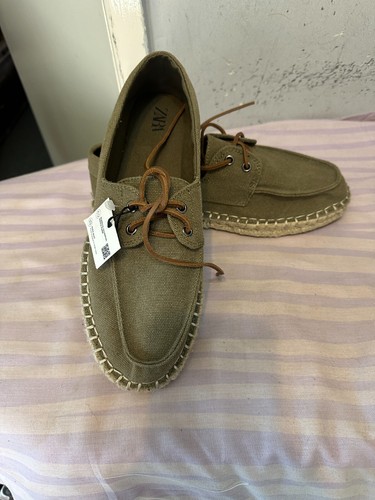 Zara men khaki suede - zara, men's