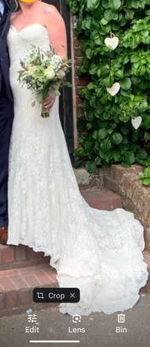 Full lace wedding dress - lace,