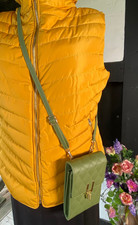 Green Diamond Quilted - Women's Mobile Phone Bag w Inner Purse for Cards & Cash