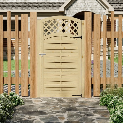 Wooden gate garden - gate,