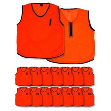 (Pack of 15) Mesh Numbered 1 - 15 Training Bibs (Infants, Kids) Infants Fluo Ora