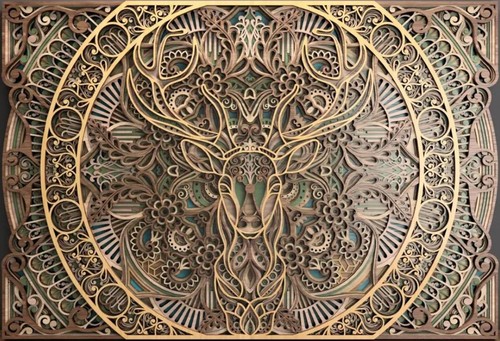 Stag wall art - art, deer