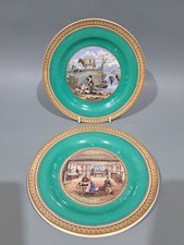 Antique Prattware Staffordshire Collectors Plates