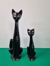 Retro Large Lucky Black Cat &