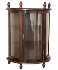 Vintage Wooden Curio Cabinet