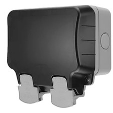 British General IP66 13A 2-Gang DP Weatherproof Outdoor Switched Socket
