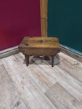 Antique Creepie Stool Possibly Pine 15 Inches Across