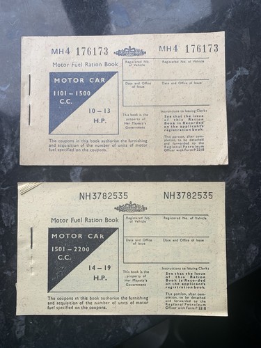 British motor fuel ration - fuel,
