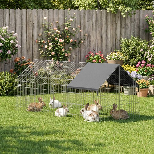 Pawhut rabbit run - pawhut, playpen