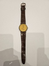 OMAX Gold Tone Crystal Waterproof Watch