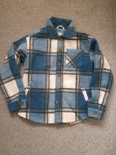BNWOT John Lewis Lumberjack Style fleece jacket/shirt lined plaid Boys Age 11