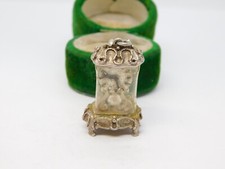 Sterling Silver Cased Clock by