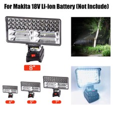 Camping Flashlights For 18V Makita Battery Li-Ion LED Work Light Workshop Torch