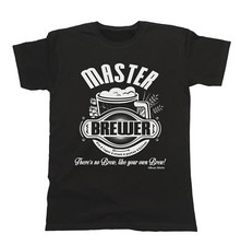 Master BREWER Mens Fully  T-Shirt Beer Lager Ale Brew Funny Party Gift